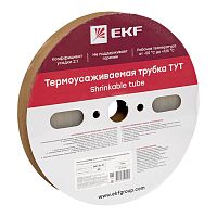 Термоусаживаемая трубка ТУТ 16/8 прозрачная рулон PROxima | код  tut-16-tr | EKF